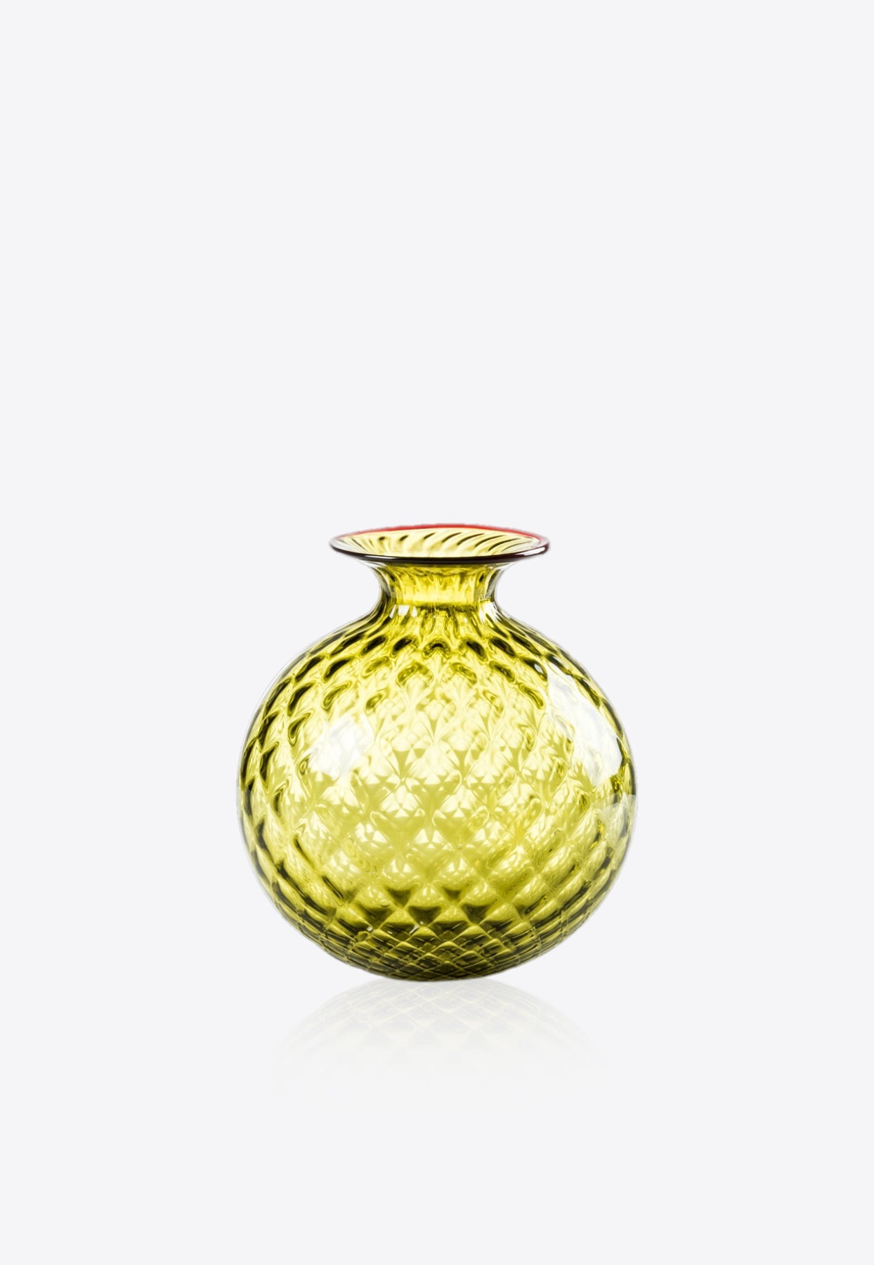 Venini Monofiori Glass Vase In Green