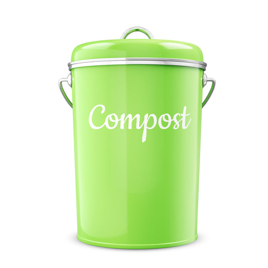 Vipush Compost Bin Kitchen Countertop Compost Bin with lid Small Compost  Bin Includes Inner Compost Bucket Liner & Charcoal Filter, Green