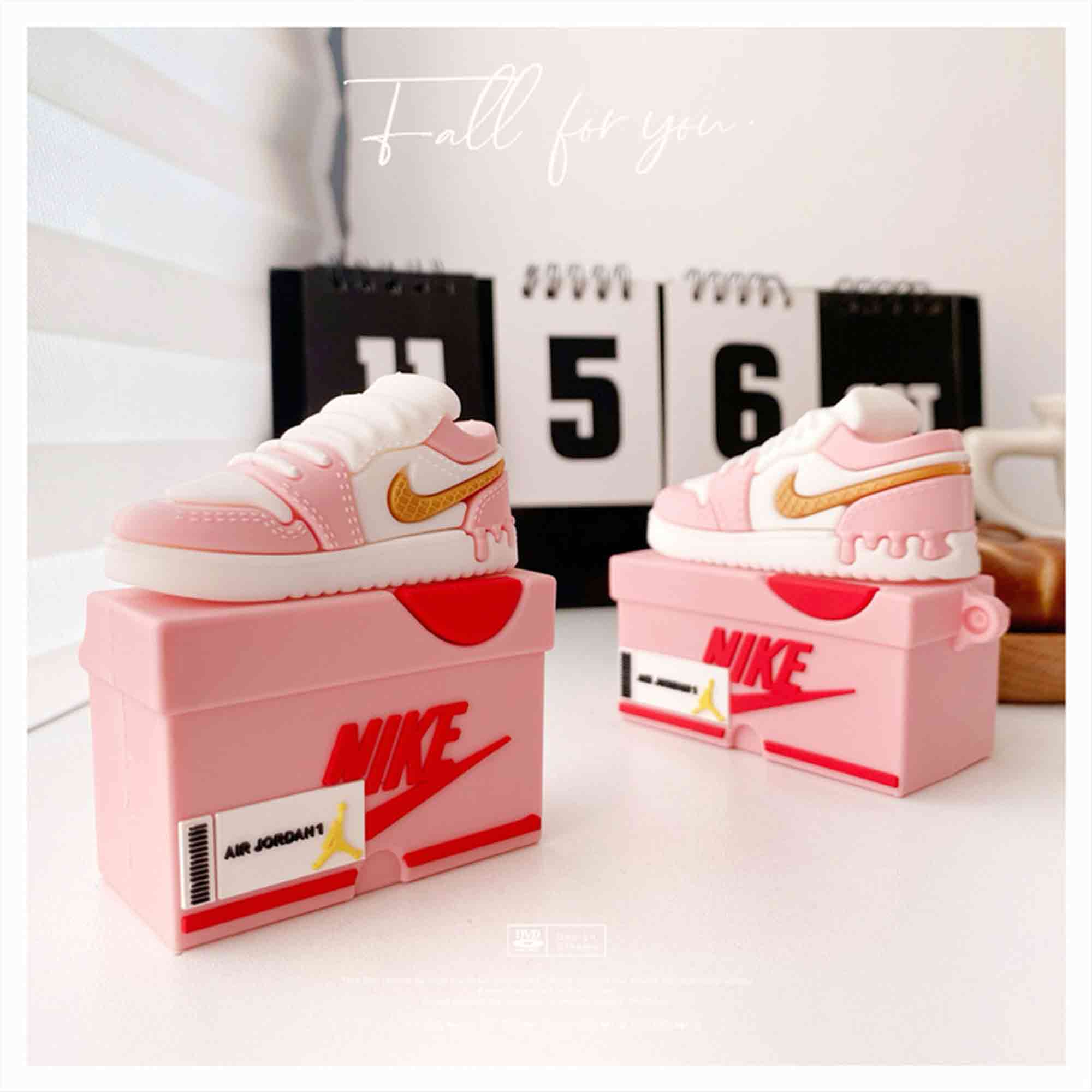 pink nike airpod case