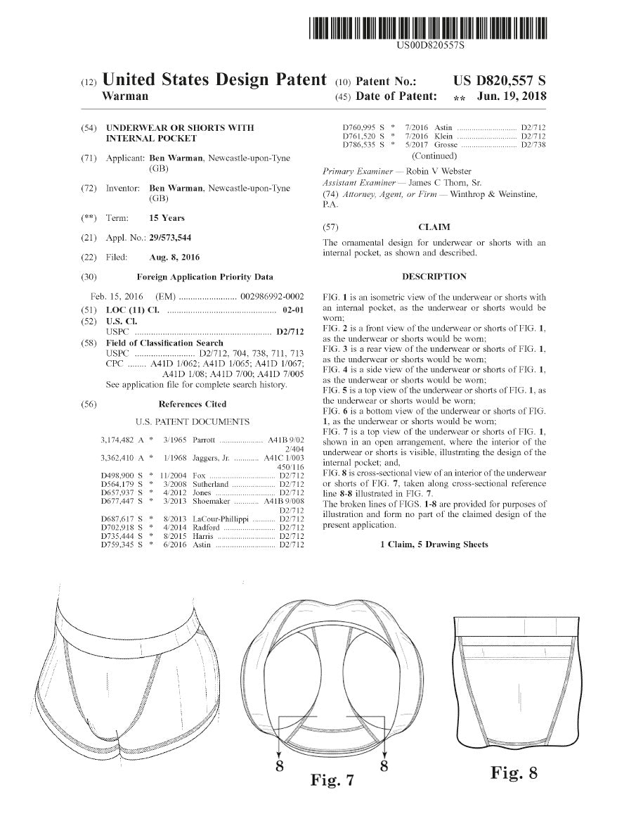 US Design Patent Inner Pocket