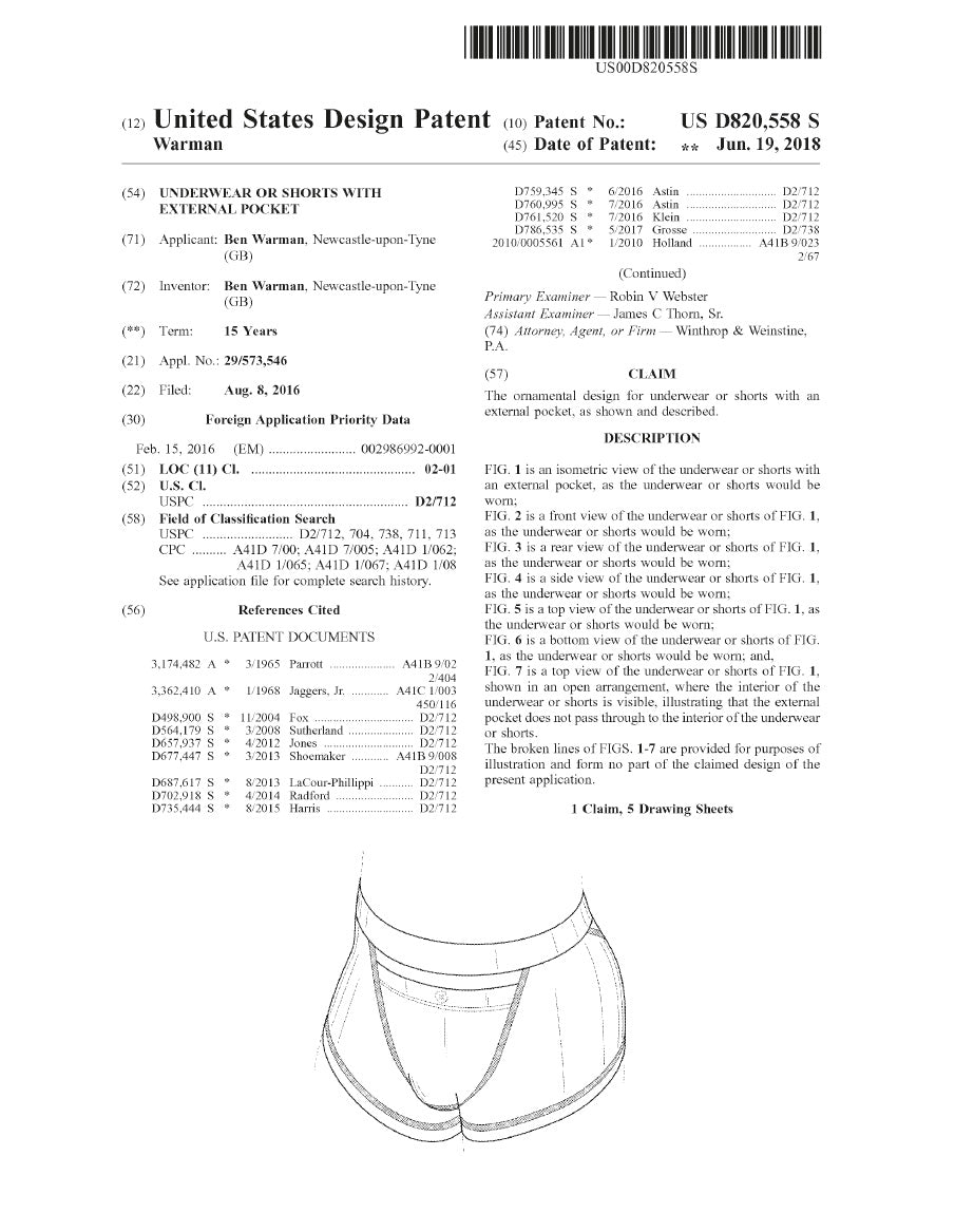 US Design Patent Outer Pocket