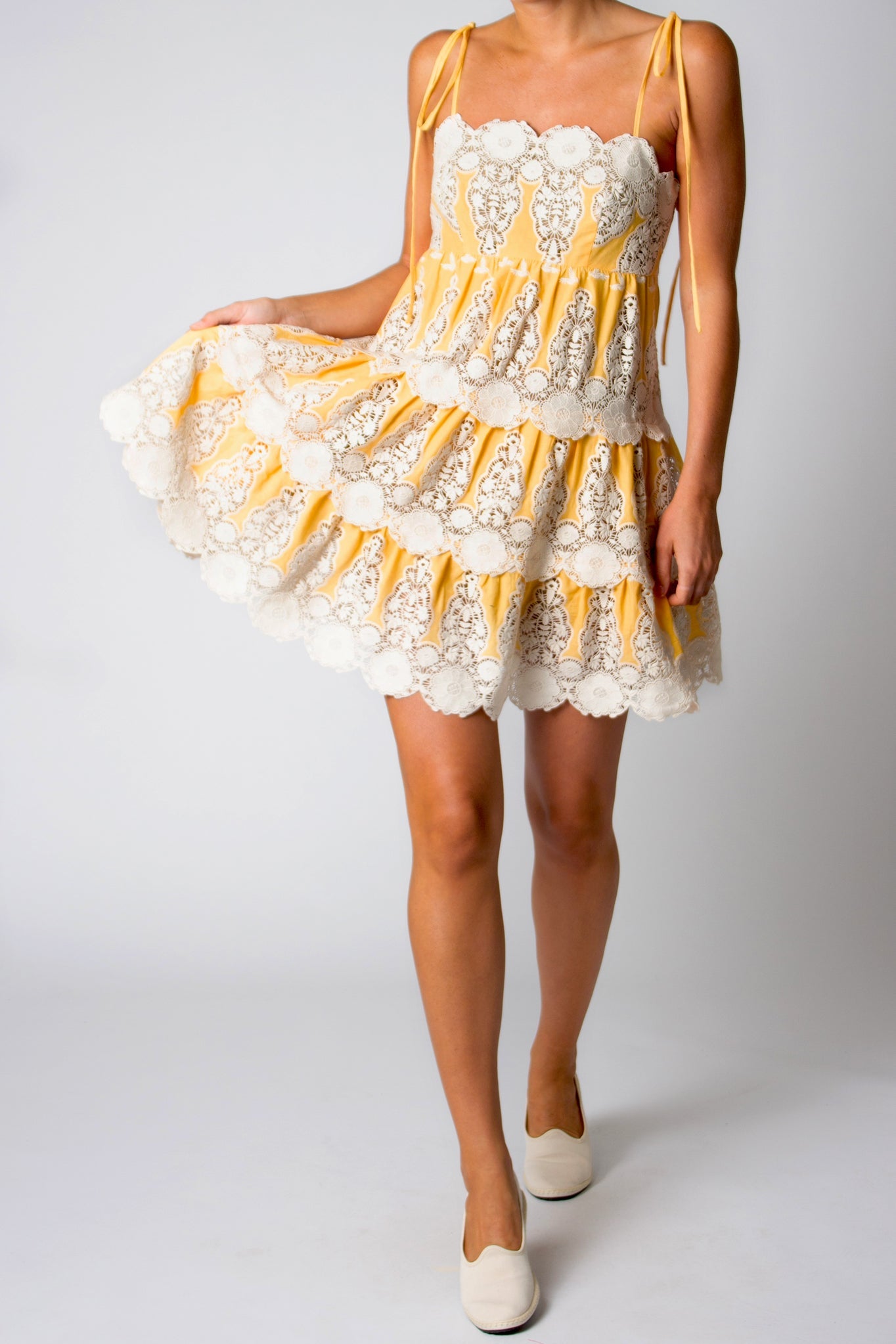 Nolina Button-Down Gauze Dress – Miguelina