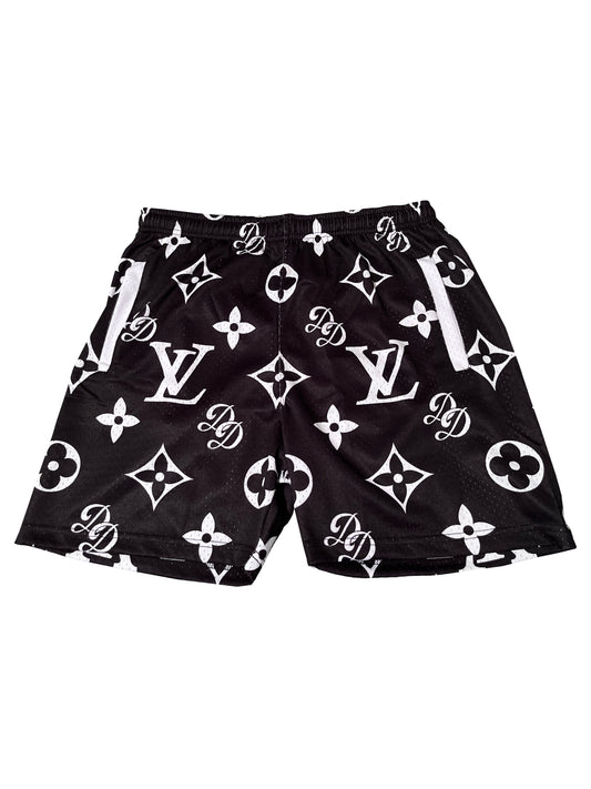 White n Black LV Shorts – Dapper Development