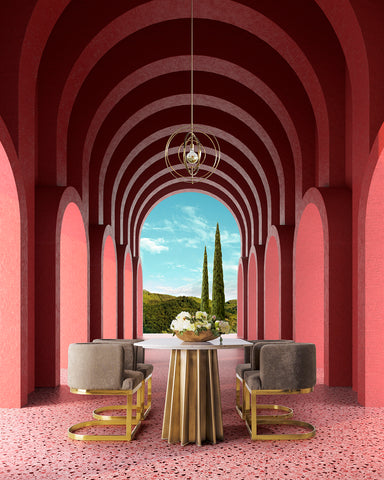 Interior Beispiel mit der Pantone Farbe Viva Magenta