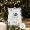 60th wedding anniversary welcome sign