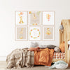 giraffe nursery prints for a neutral baby nursery