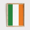 Irish flag print poster