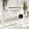 fall anniversary 40th welcome yard sign