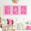 hot pink living room decor