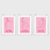 pink beauty room prints