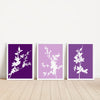 printable purple and white blossom wall prints