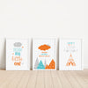 download print and display teal orange and grey nursery