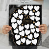 black and gold 30th birthday decor guestbook