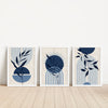 Navy Boho Mid-Century Wall Art