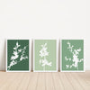 Sage Green Cherry Blossom Wall Art