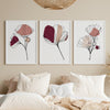 set of 3 ginkgo wall decor