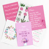 set of 6 mother's day decorations