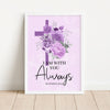 I am with you always Matthew 28:20 Christian Wall Print