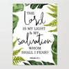 The Lord is my light and my salvation Printable Wall Art