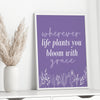 bloom with grace printable wall decor