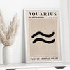 Printable Aquarius Zodiac Print