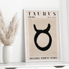 Printable Taurus Zodiac Print
