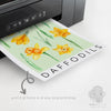 daffodils spring market printable art
