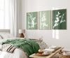 Sage Green Cherry Blossom Wall Art