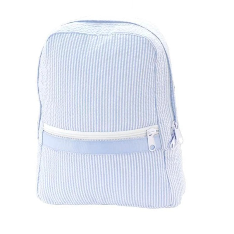 Small Seersucker Backpack - Free monogram