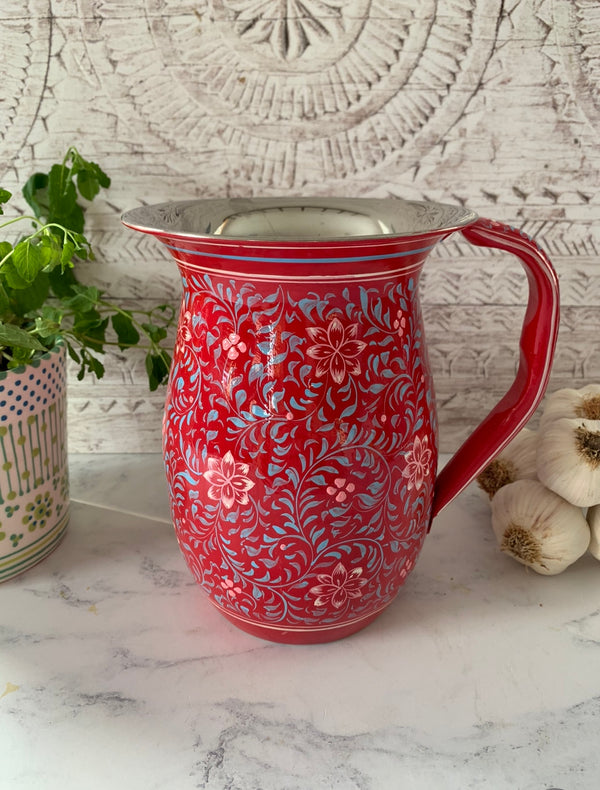 Large Hand Painted Teapot: Red Floral – ibbi direct