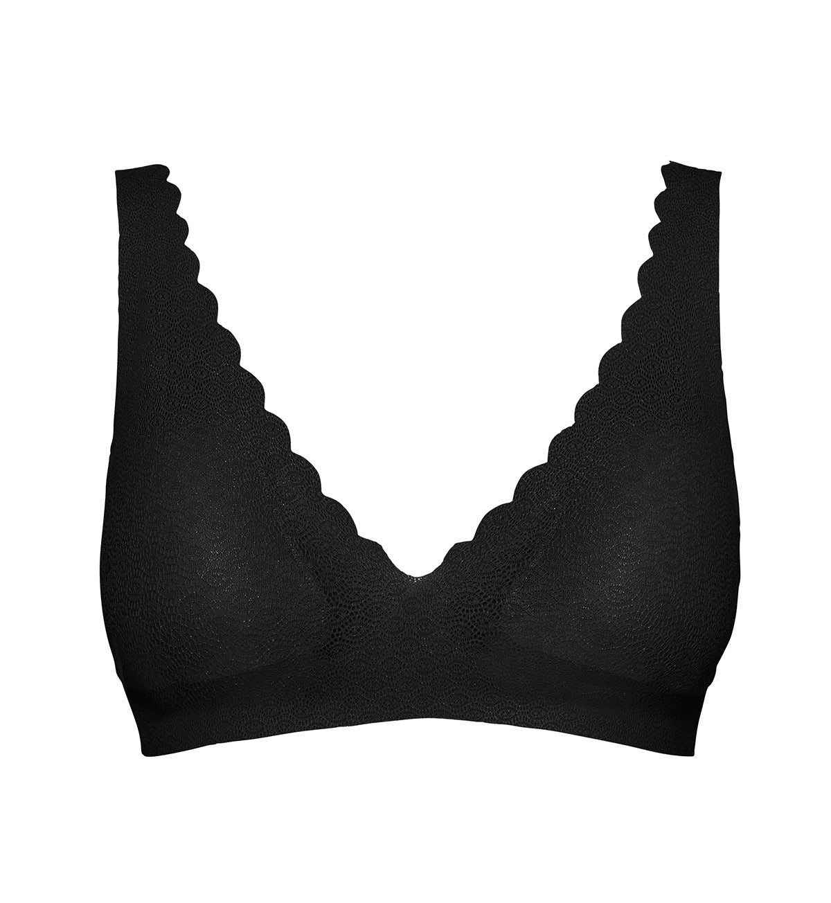 Buy sloggi Sloggi Women Zero Feel Wireless Lace Bralette - Black - Bras ...