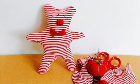 DIY Teddy Bear with Old-T-Shirt