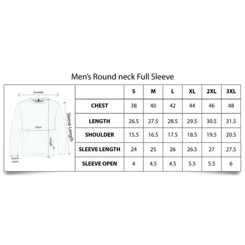 Men's Raglan Size Guide