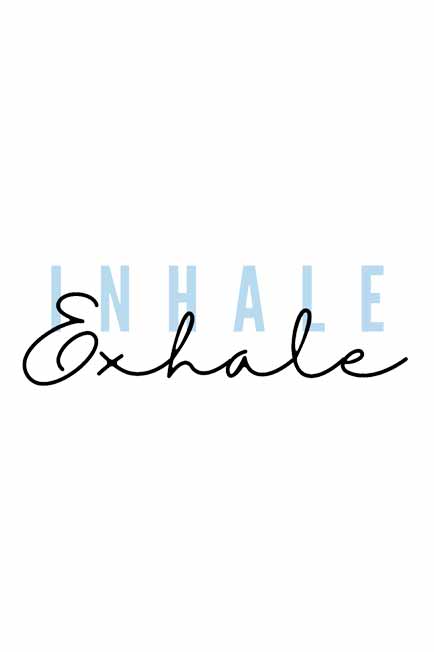 Yoga Inhale Exhale T-shirt for Women Close Up