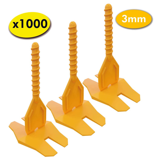 Lot de 250 croisillons à cadran autonivelants TWIST-IT 3mm