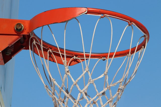 Orange basketball hoop