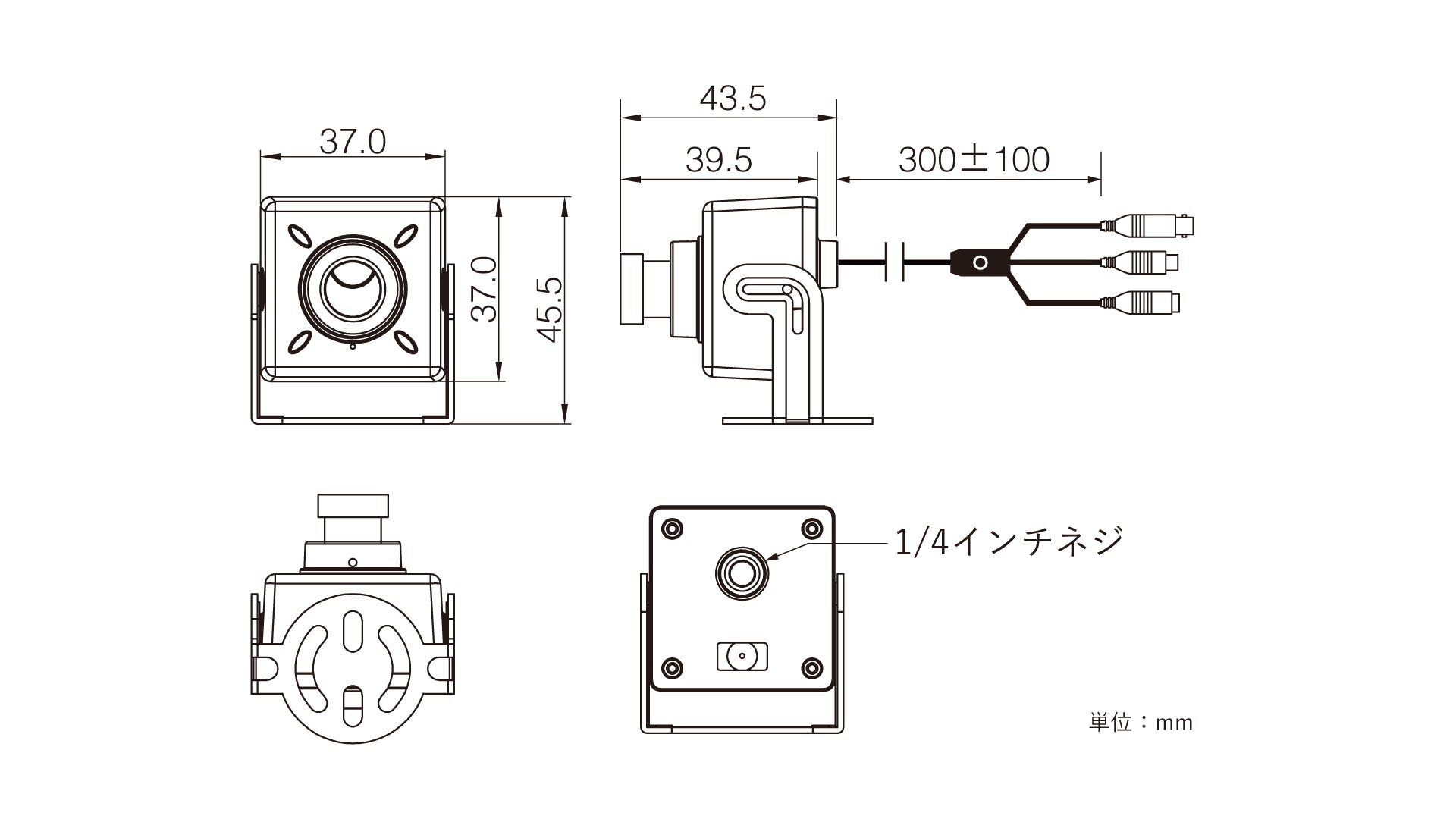 MTC-F224AHD 本体寸法図