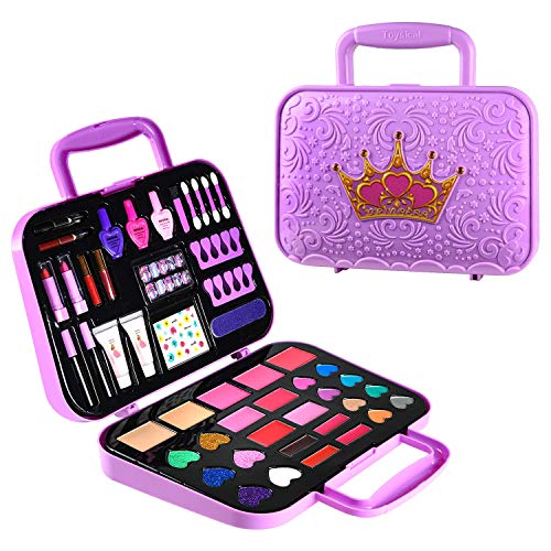 Kit de maquiagem GirlsHome Kids para menina 35 pcs kit de