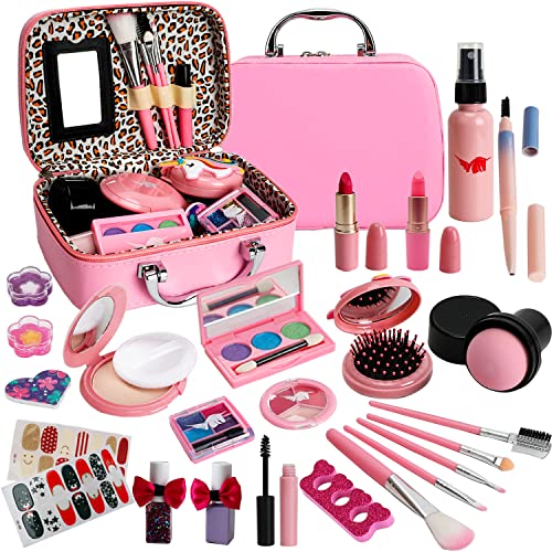 Kit de maquiagem GirlsHome Kids para menina 35 pcs kit de