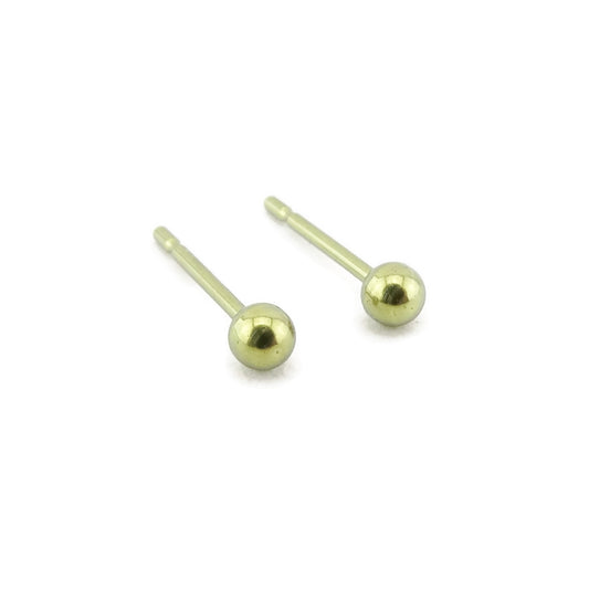 Titanium Earrings Hooks Yellow Gold