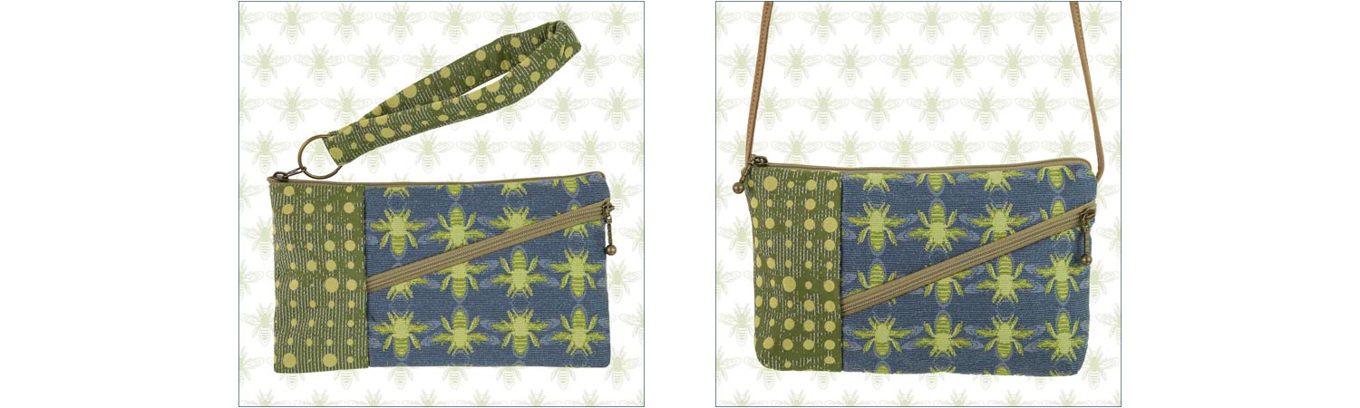 Maruca Fabric Bags in Bee Patterns