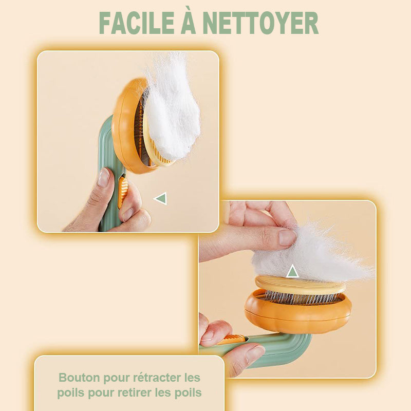 Brosse coulissante de nettoyage pour animaux de compagnie