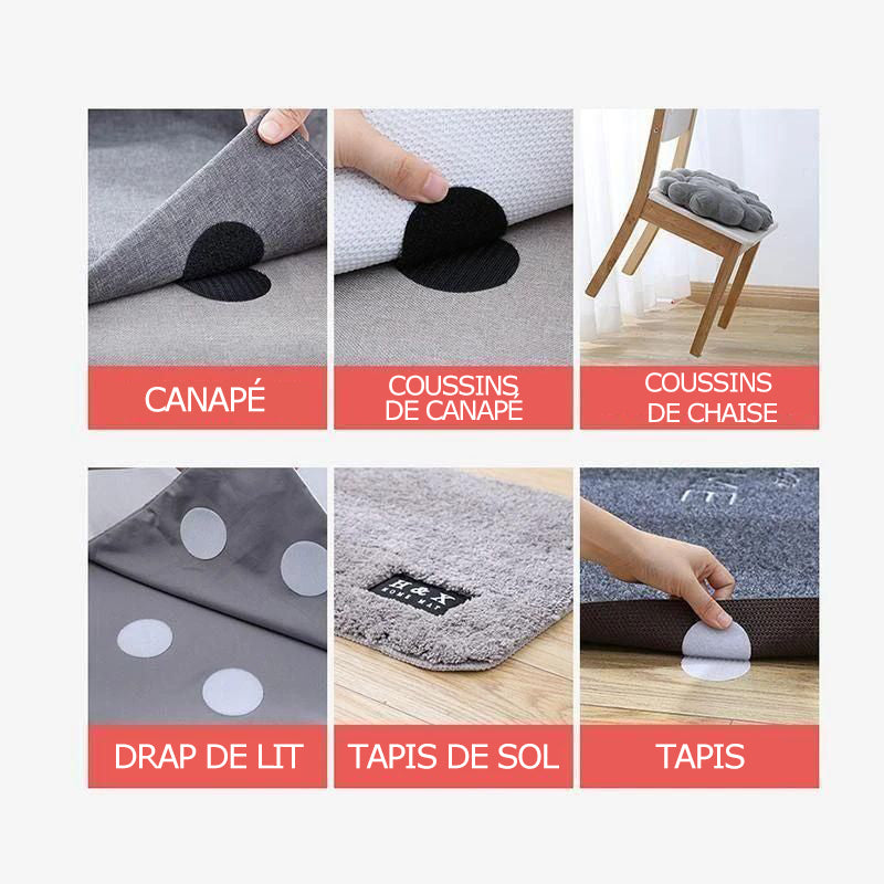 Velcro antidérapant pour tapis