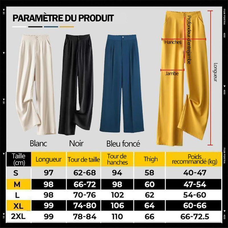 Pantalon ample décontracté pleine longueur pour femmes