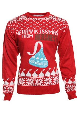 Hersheys design custom Christmas sweaters made by Roody sustainable swag