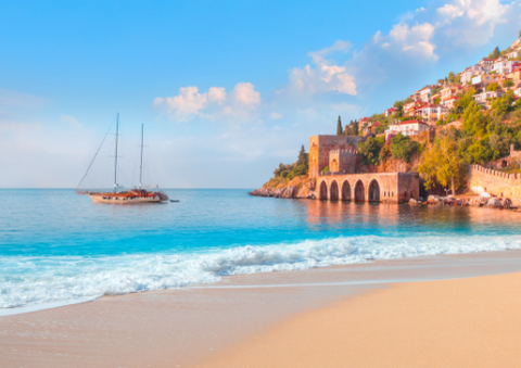 Beach in Turkey tourism travel 