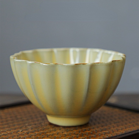 Art Tea Cup JianZhan Tenmoku Tea Cup Cream