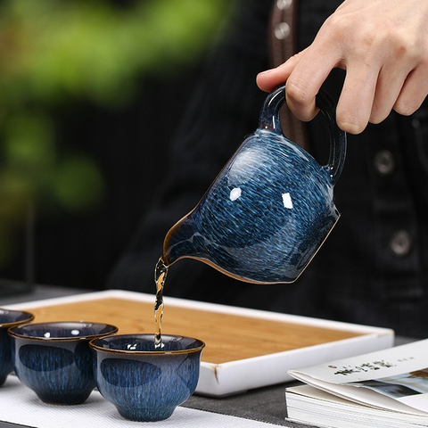 Art Tea Cup JianZhan Tenmoku Tea Set Starry Sky