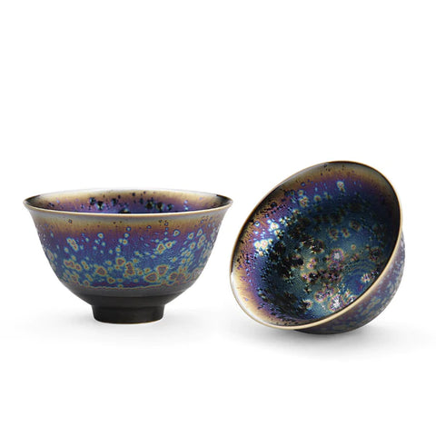 Art Tea Cup JianZhan Tenmoku Peacock Cup