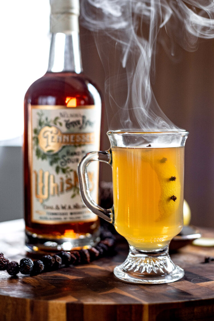 Smoked Hot Toddy with Whiskey